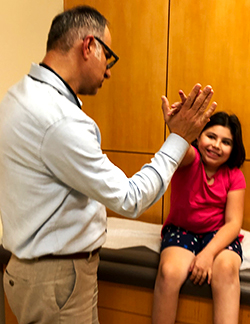 Abby visits doctors office