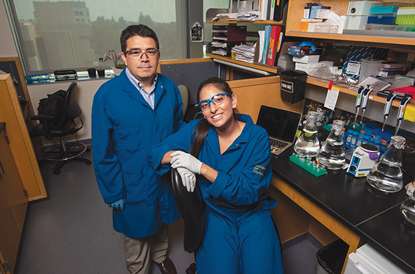 L. Carvajal Carmona and student