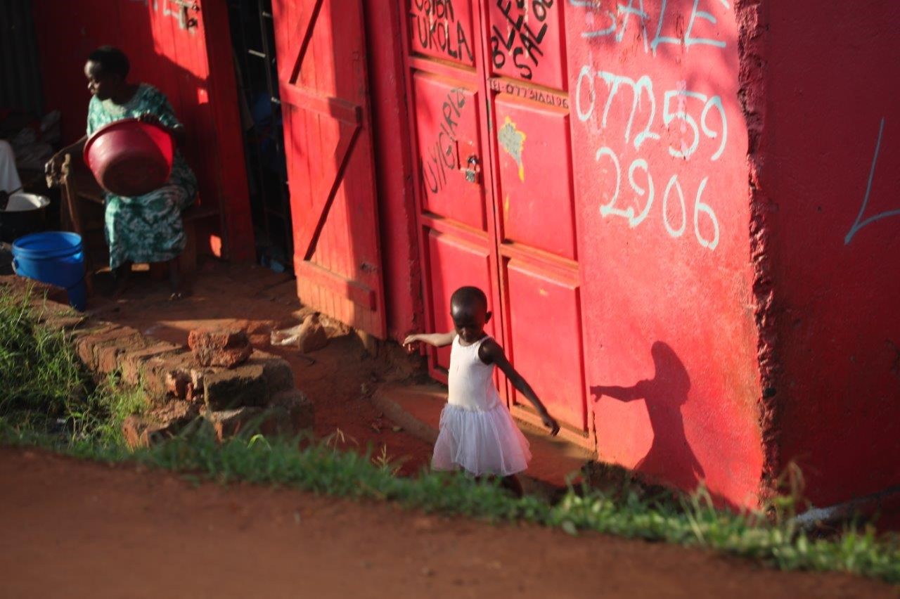Girl dancing in Uganda