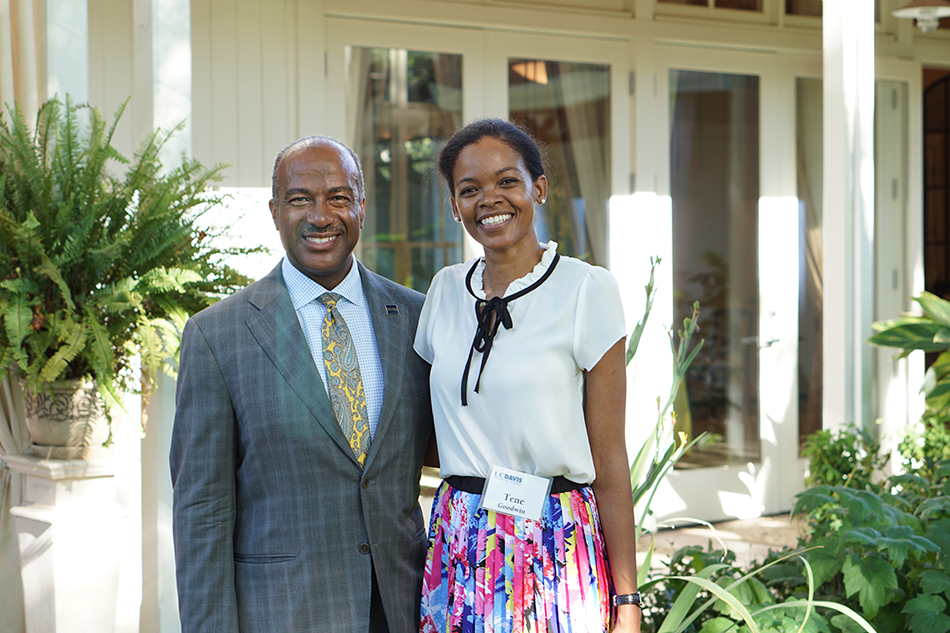 Tene Goodwin with Chancellor May