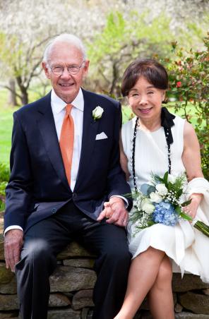 Doris Matsui and Roger Sant wed earlier this year. Photo credit: Pavla Teie.