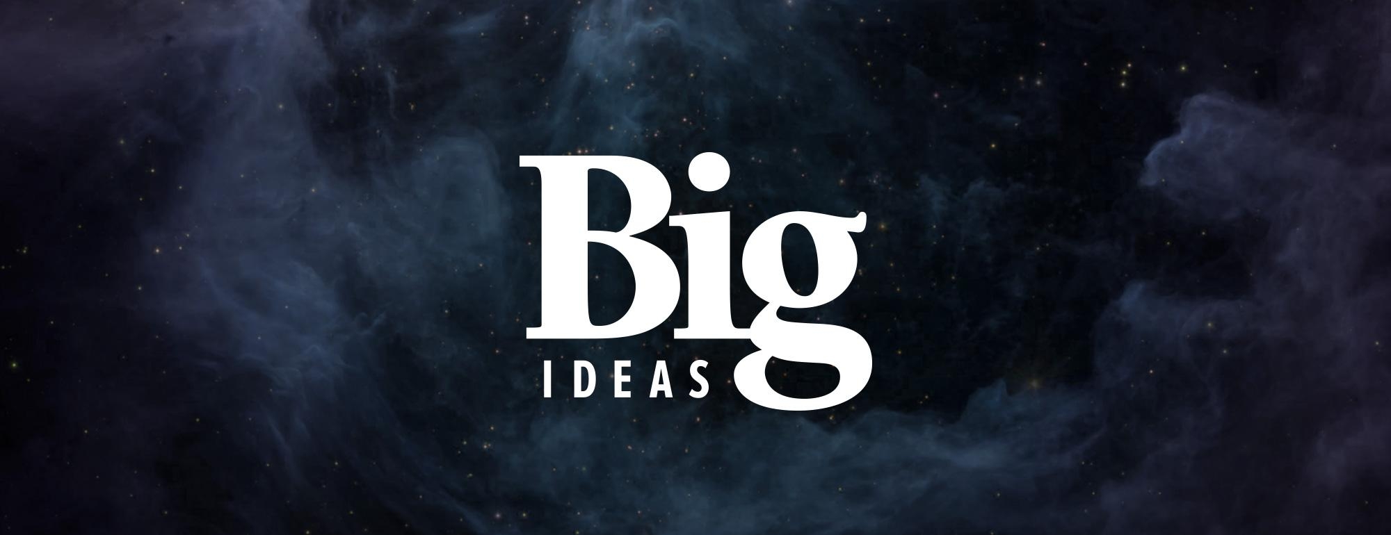 UC Davis Big Ideas Logo over night sky