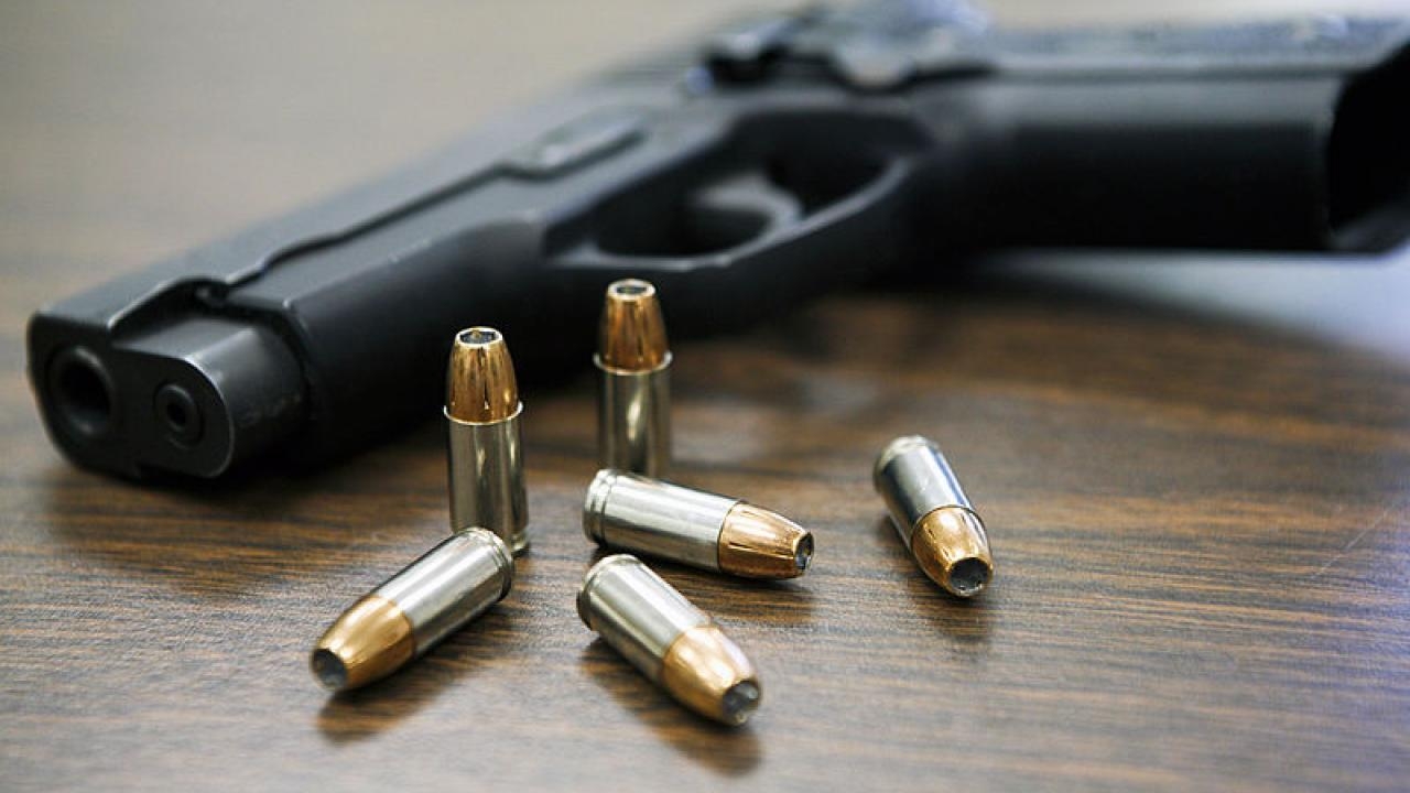Credit: Wikimedia Commons Gun and bullets