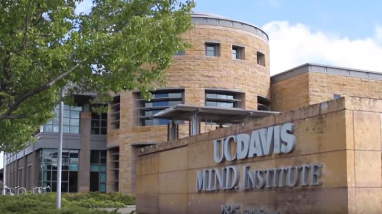 The exterior of the UC Davis MIND Institute