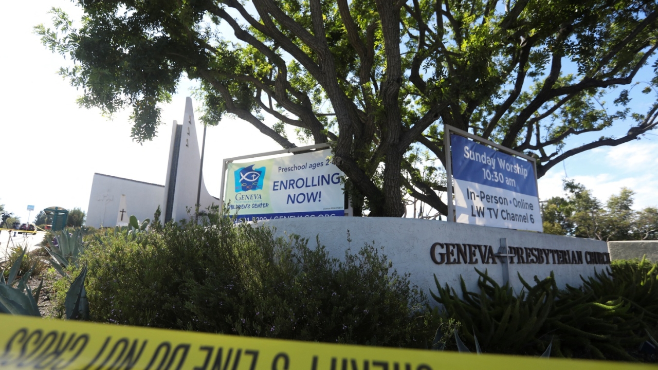 The Geneva Presbyterian Church is pictured after a deadly shooting where one person was killed and five were wounded in Laguna Woods, California, U.S. May 15, 2022.