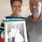 Elderly African American couple.