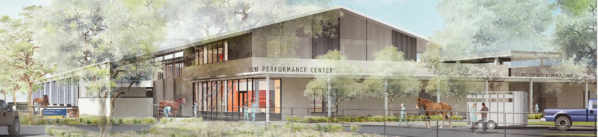 Artist rendering of UC Davis Equine Performance Center